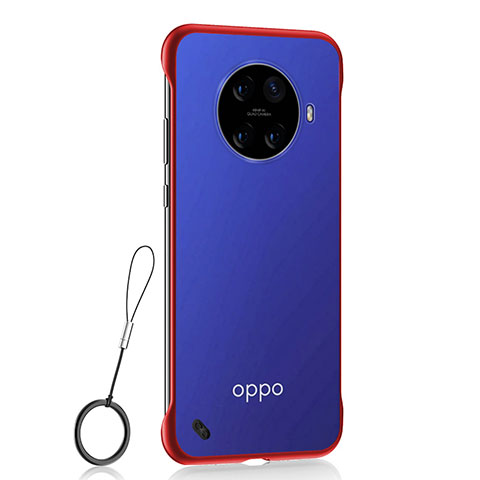 Oppo Ace2用ハードカバー クリスタル クリア透明 S01 Oppo レッド