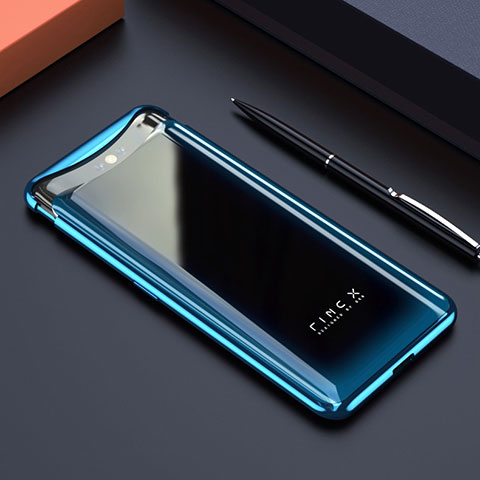 Oppo Find X Super Flash Edition用ハードカバー クリスタル クリア透明 S01 Oppo ネイビー