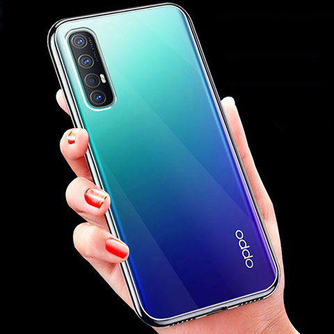 Oppo Find X2 Lite用極薄ソフトケース シリコンケース 耐衝撃 全面保護 クリア透明 T02 Oppo クリア