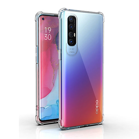 Oppo Find X2 Neo用極薄ソフトケース シリコンケース 耐衝撃 全面保護 クリア透明 T03 Oppo クリア