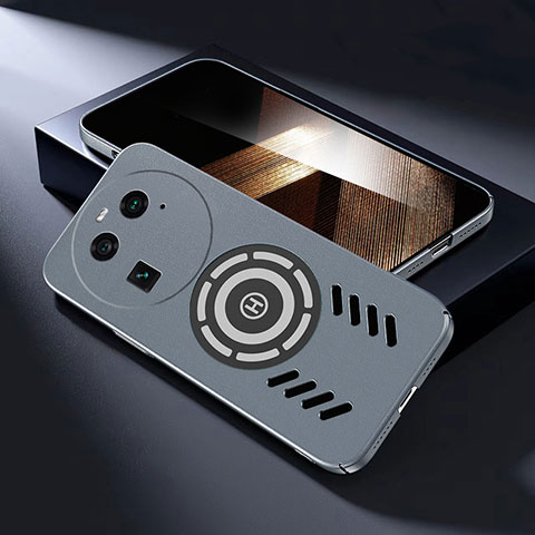 Oppo Find X6 5G用ハードケース プラスチック 質感もマット カバー Mag-Safe 磁気 Magnetic Oppo グレー