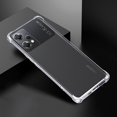 Oppo K10X 5G用極薄ソフトケース シリコンケース 耐衝撃 全面保護 クリア透明 T02 Oppo クリア