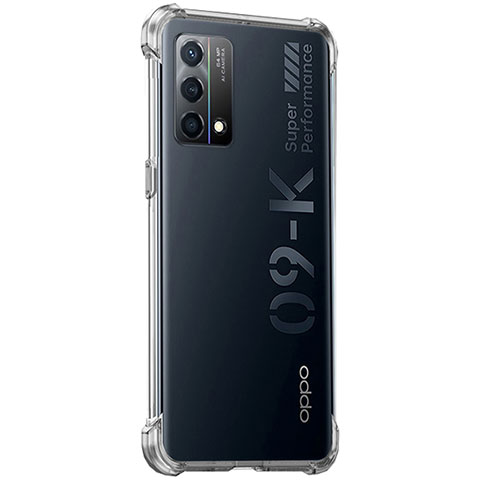 Oppo K9 5G用極薄ソフトケース シリコンケース 耐衝撃 全面保護 クリア透明 T04 Oppo クリア
