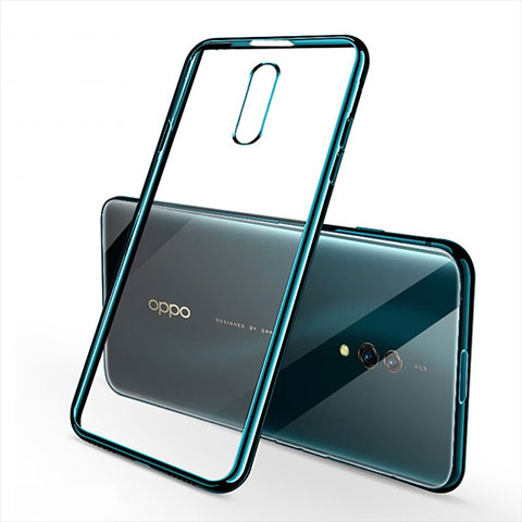 Oppo Realme X用極薄ソフトケース シリコンケース 耐衝撃 全面保護 クリア透明 H02 Oppo グリーン