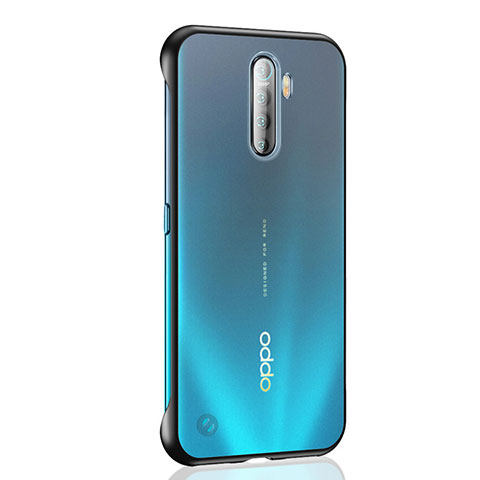 Oppo Reno Ace用ハードカバー クリスタル クリア透明 H02 Oppo ブラック