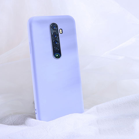 Oppo Reno2用360度 フルカバー極薄ソフトケース シリコンケース 耐衝撃 全面保護 バンパー S03 Oppo パープル