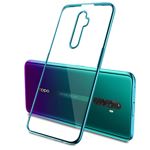 Oppo Reno2 Z用極薄ソフトケース シリコンケース 耐衝撃 全面保護 クリア透明 H03 Oppo グリーン