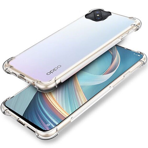 Oppo Reno4 Z 5G用極薄ソフトケース シリコンケース 耐衝撃 全面保護 クリア透明 T04 Oppo クリア