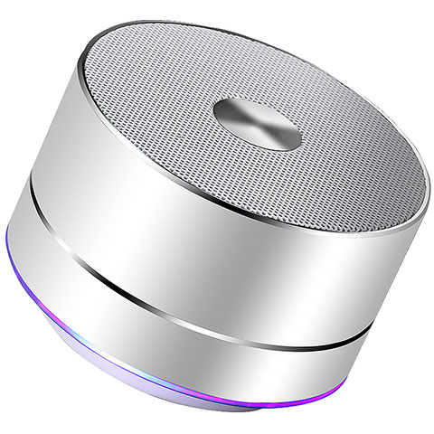 Bluetoothミニスピーカー ポータブルで高音質 ポータブルスピーカー K01 シルバー