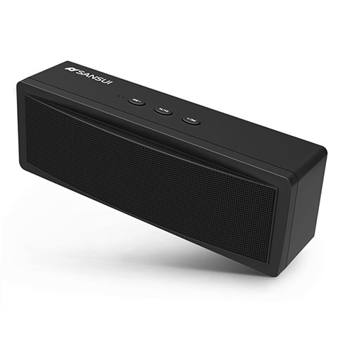 Bluetoothミニスピーカー ポータブルで高音質 ポータブルスピーカー S19 ブラック