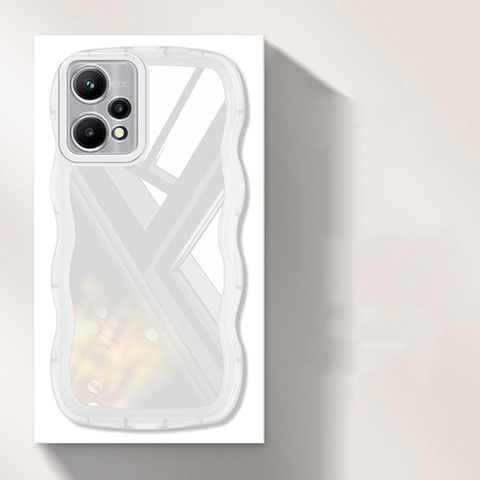 Realme 9 Pro 5G用極薄ソフトケース シリコンケース 耐衝撃 全面保護 クリア透明 H03 Realme ホワイト