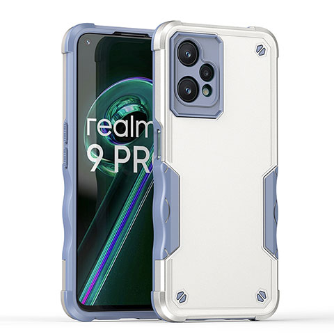 Realme 9 Pro 5G用ハイブリットバンパーケース プラスチック 兼シリコーン カバー QW1 Realme ホワイト