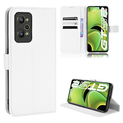 Realme GT Neo 3T 5G用手帳型 レザーケース スタンド カバー BY1 Realme ホワイト