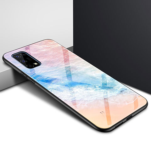 Realme Q2 Pro 5G用ハイブリットバンパーケース プラスチック 鏡面 カバー Realme カラフル