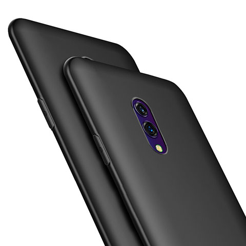 Realme X用極薄ソフトケース シリコンケース 耐衝撃 全面保護 Realme ブラック