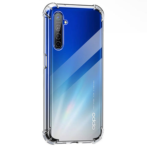 Realme X2用極薄ソフトケース シリコンケース 耐衝撃 全面保護 クリア透明 T05 Realme クリア