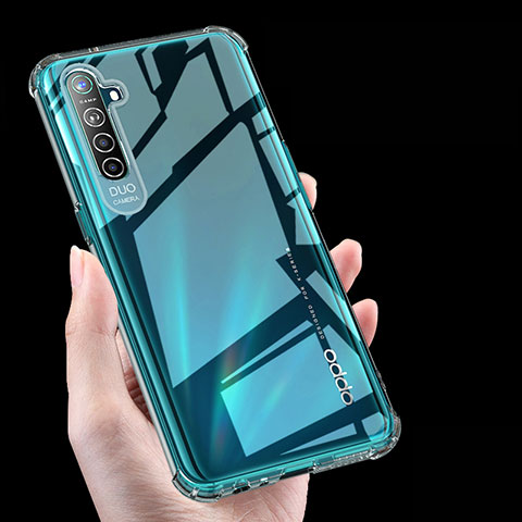 Realme X2用極薄ソフトケース シリコンケース 耐衝撃 全面保護 クリア透明 カバー Realme クリア