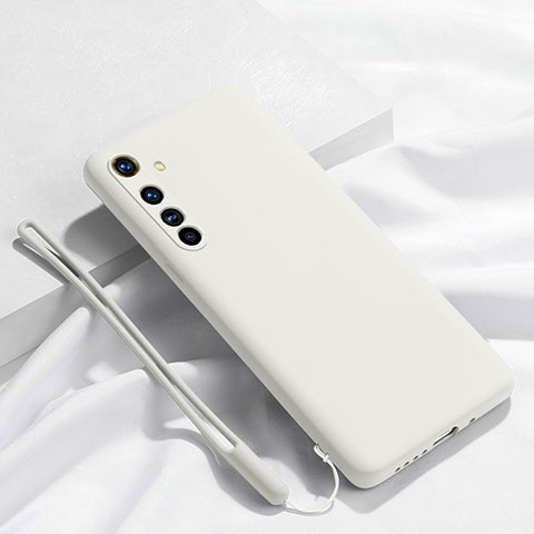Realme X50 Pro 5G用360度 フルカバー極薄ソフトケース シリコンケース 耐衝撃 全面保護 バンパー C01 Realme ホワイト