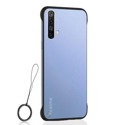 Realme X50m 5G用ハードカバー クリスタル クリア透明 H02 Realme ブラック