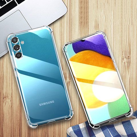 Samsung Galaxy A14 5G用極薄ソフトケース シリコンケース 耐衝撃 全面保護 クリア透明 T08 サムスン クリア