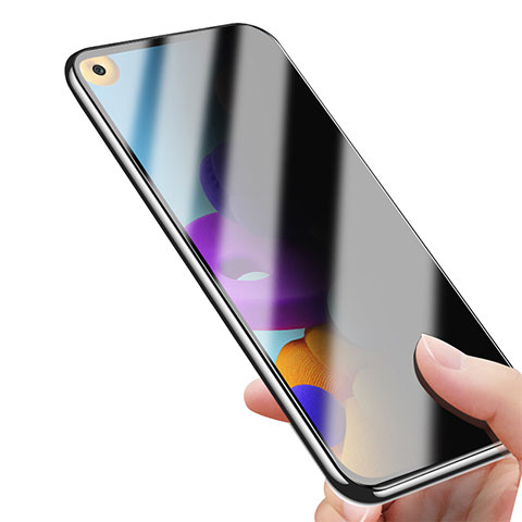 Samsung Galaxy A21s用反スパイ 強化ガラス 液晶保護フィルム サムスン クリア