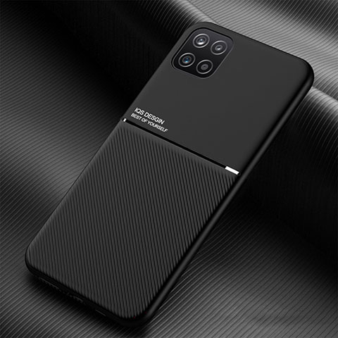 Samsung Galaxy A22 5G用極薄ソフトケース シリコンケース 耐衝撃 全面保護 マグネット式 バンパー サムスン ブラック