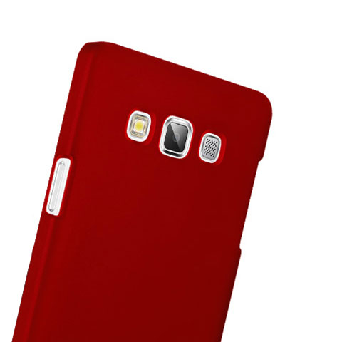 Samsung Galaxy A3 Duos SM-A300F用ハードケース プラスチック 質感もマット サムスン レッド