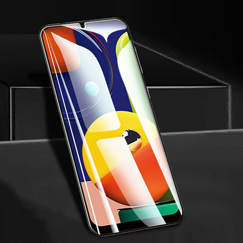 Samsung Galaxy A30S用強化ガラス フル液晶保護フィルム F09 サムスン ブラック