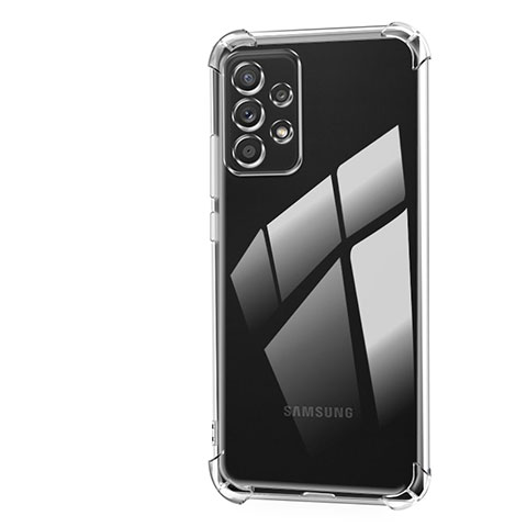 Samsung Galaxy A32 5G用極薄ソフトケース シリコンケース 耐衝撃 全面保護 クリア透明 T03 サムスン クリア
