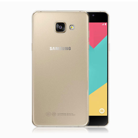 Samsung Galaxy A5 (2017) Duos用極薄ソフトケース シリコンケース 耐衝撃 全面保護 クリア透明 T02 サムスン クリア