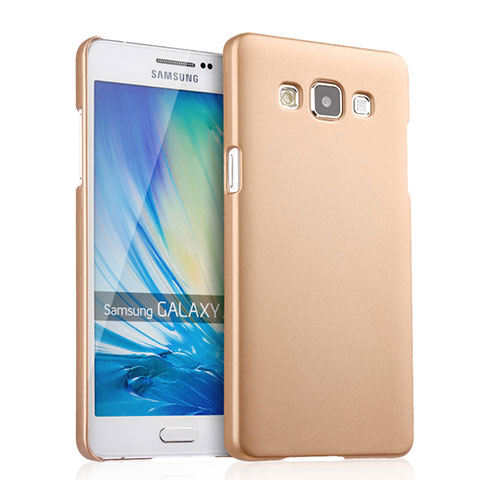 Samsung Galaxy A5 Duos SM-500F用ハードケース プラスチック 質感もマット サムスン ゴールド