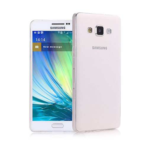 Samsung Galaxy A5 SM-500F用極薄ソフトケース シリコンケース 耐衝撃 全面保護 クリア透明 サムスン クリア