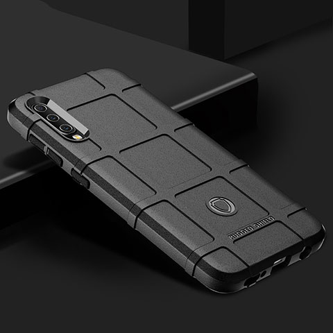 Samsung Galaxy A50用360度 フルカバー極薄ソフトケース シリコンケース 耐衝撃 全面保護 バンパー J02S サムスン ブラック