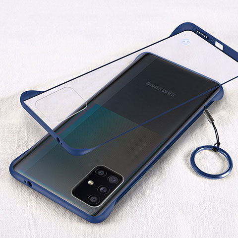 Samsung Galaxy A51 5G用ハードカバー クリスタル クリア透明 S01 サムスン ネイビー