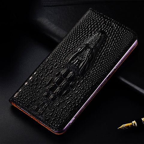 Samsung Galaxy A51 5G用手帳型 レザーケース スタンド カバー H03P サムスン ブラック