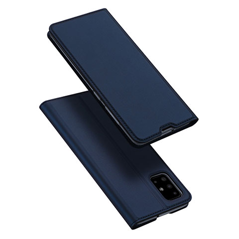Samsung Galaxy A51 5G用手帳型 レザーケース スタンド カバー L02 サムスン ネイビー