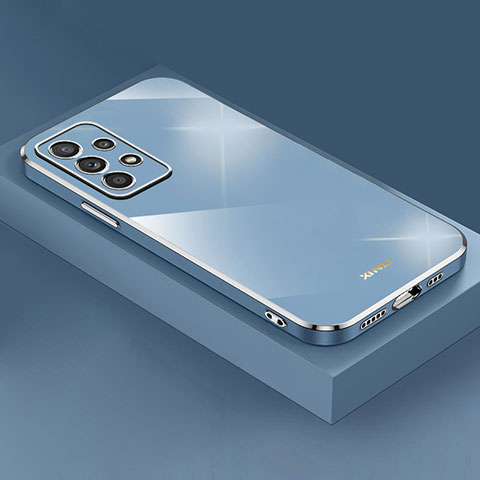 Samsung Galaxy A52 4G用極薄ソフトケース シリコンケース 耐衝撃 全面保護 XL4 サムスン ネイビー