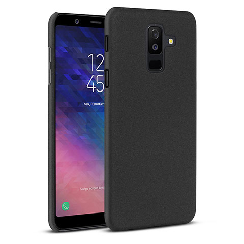 Samsung Galaxy A6 Plus (2018)用ハードケース プラスチック カバー サムスン ブラック