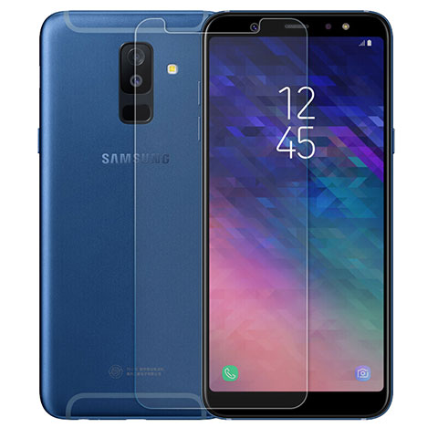 Samsung Galaxy A6 Plus用強化ガラス 液晶保護フィルム サムスン クリア
