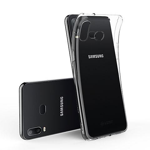 Samsung Galaxy A6s用極薄ソフトケース シリコンケース 耐衝撃 全面保護 クリア透明 T02 サムスン クリア