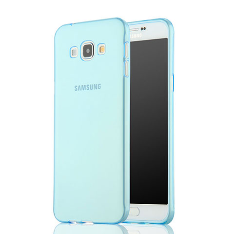 Samsung Galaxy A7 Duos SM-A700F A700FD用極薄ソフトケース シリコンケース 耐衝撃 全面保護 クリア透明 サムスン ネイビー