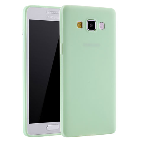 Samsung Galaxy A7 Duos SM-A700F A700FD用極薄ソフトケース シリコンケース 耐衝撃 全面保護 S01 サムスン グリーン