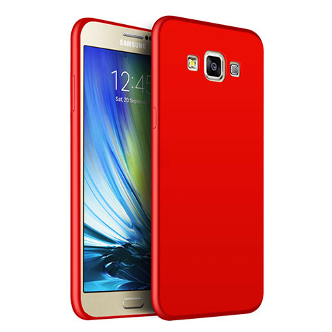 Samsung Galaxy A7 Duos SM-A700F A700FD用極薄ソフトケース シリコンケース 耐衝撃 全面保護 S02 サムスン レッド