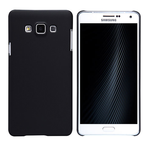 Samsung Galaxy A7 Duos SM-A700F A700FD用ハードケース プラスチック 質感もマット M02 サムスン ブラック