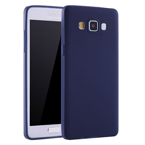 Samsung Galaxy A7 SM-A700用極薄ソフトケース シリコンケース 耐衝撃 全面保護 S01 サムスン ネイビー