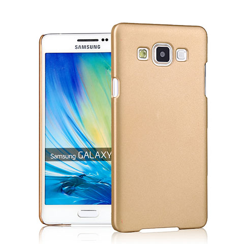 Samsung Galaxy A7 SM-A700用ハードケース プラスチック 質感もマット サムスン ゴールド