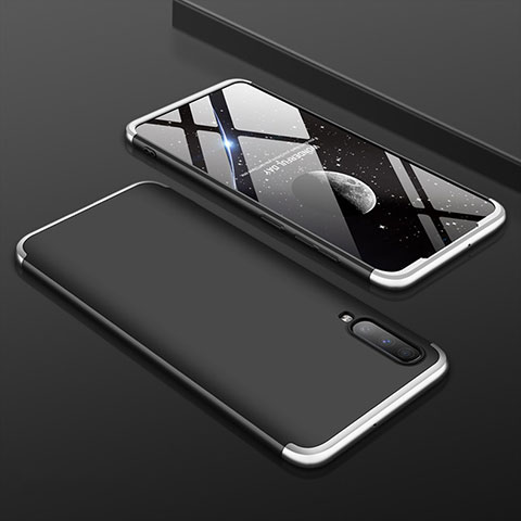Samsung Galaxy A70用ハードケース プラスチック 質感もマット 前面と背面 360度 フルカバー サムスン シルバー