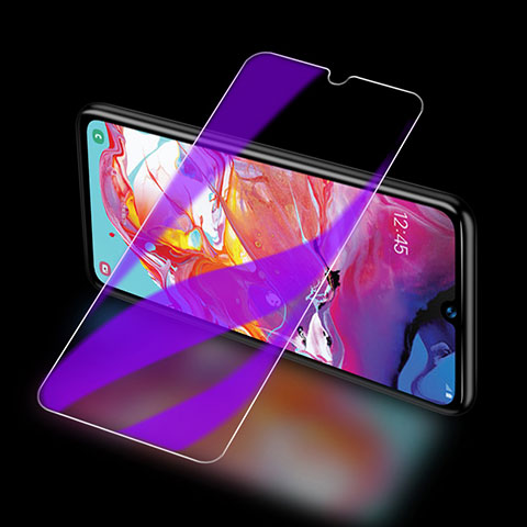 Samsung Galaxy A70用アンチグレア ブルーライト 強化ガラス 液晶保護フィルム サムスン クリア