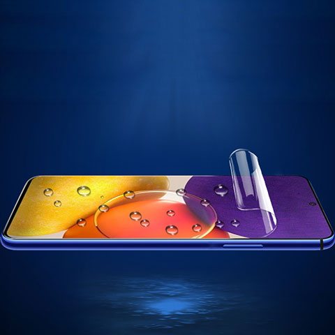 Samsung Galaxy A72 5G用高光沢 液晶保護フィルム フルカバレッジ画面 F02 サムスン クリア