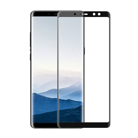 Samsung Galaxy A8 (2018) Duos A530F用強化ガラス フル液晶保護フィルム F02 サムスン ブラック